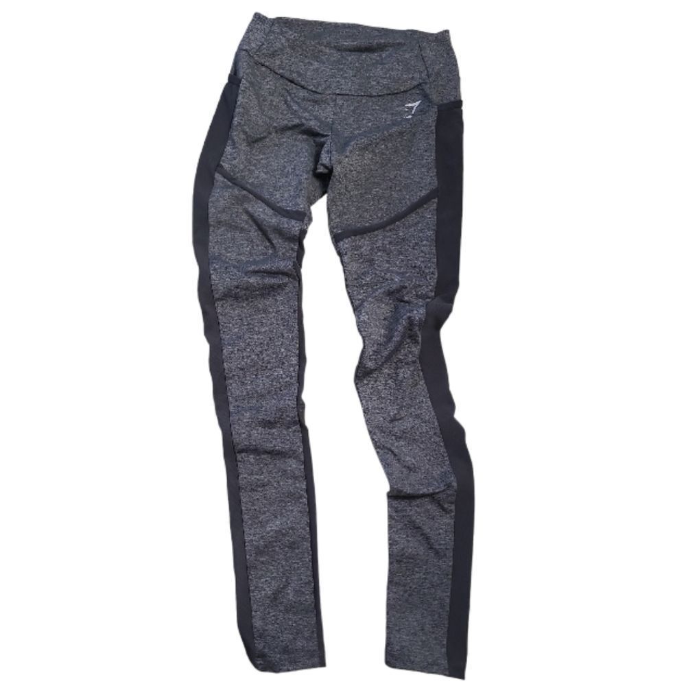 ALPHALETE Grey Black Criss-Cross Ankle Nylon/Elastane Size XS